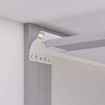 Профиль ARH-CEIL-BEVEL-EDGE-2000 WHITE (Arlight, Алюминий), 034981