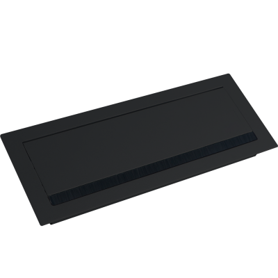 Donel Кабельный громмет (лючок) в стол, 310*120мм, цвет: черный, DCGR310120AN