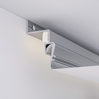 Профиль STRETCH-SHADOW-2000 WHITE (A2-CONTOUR-PRO) (Arlight, Алюминий), 042559