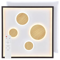 Светильник светодиодный управляемый с пультом 90W, Max. 6200Lum, 3000К-6500K, IP20, AL8400 Geometry, Feron 41144