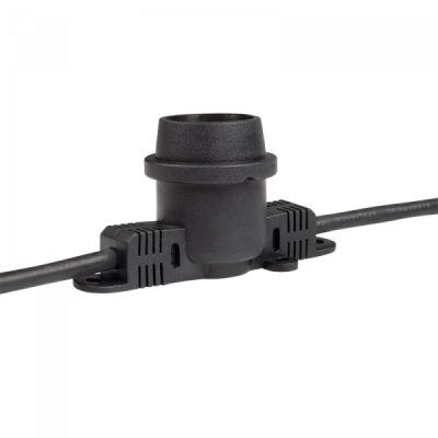 Jazzway Уличная гирлянда PBL-S80/ L48+1.5 Black E27 (универс.крепл) IP65, 5040601A