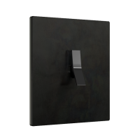 Fontini Выключатель 1-клавишный, цвет Brule Iron, тумблер - никель, Fontini, серия Font barcelona Bridge