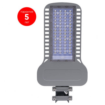 Уличный светодиодный светильник 100W 4000K  AC230V/ 50Hz цвет серый (IP65), SP3050, Feron 41269