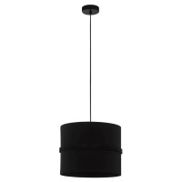 390033 Подвесной потолочный светильник (люстра) PARAGUAIO, 1x40W, E27, H1500, ?360, сталь, черный/те