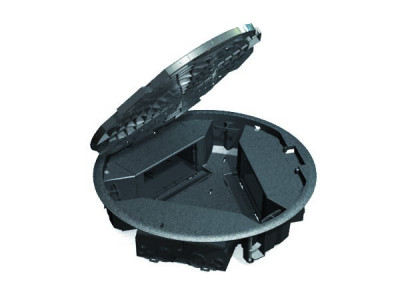 Simon SConnect Люк на 3 CIMA-мод. (6 мод. 45х45 мм), горизонт.подкл., глубина 69мм, посадка 300мм, серый, SF300C-1