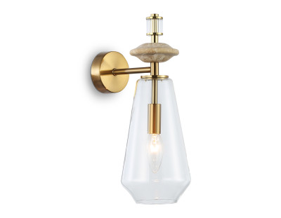 Настенный светильник с травертином E14*1, AMBRELLA LIGHT, LH53307