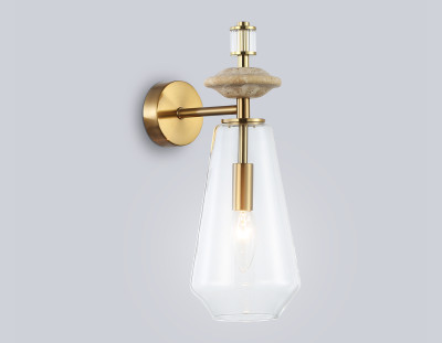 Настенный светильник с травертином E14*1, AMBRELLA LIGHT, LH53307