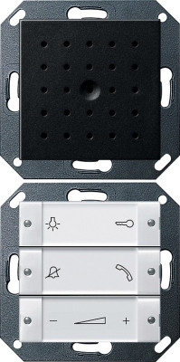 1280005 Gira Квартирная станция скрытого монтажа с переговорным устройством