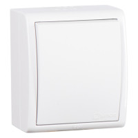 Simon Simon15 Simon15 IP54  Выключатель 1-клав. 10А 250В~, винт. зажим, белый, 1594101-030