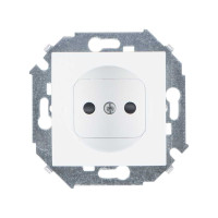 Simon Simon15 Розетка 2К 16А 250В~, винт. зажим, белая, 1591431-030