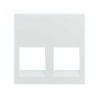 Simon 400 Белый Адаптер без шторок 2 RJ45 3М, 40011189-030