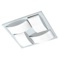 Eglo 94884 Светодиод. настенно-потол. светильник WASAO 1, 4х5,4W (LED), 320х320, IP44, сталь, хром/стекло