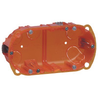 Legrand Коробка монтажная - Программа Batibox - 2-местная - 4/5 модулей - вертикальный/горизонтальный монтаж - глубина 50, 080122