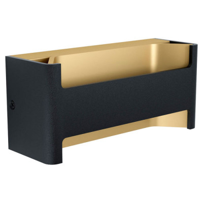 98545 Светодиод. бра FELONICHE, 10W(LED), L220, H100, A75, 1100lm, алюминий, черный, золото/пластик,