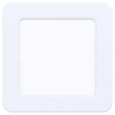 99162 Светодиод. встраив. светильник FUEVA 5, 5,5W (LED), 117х117, ET26, 650lm, 3000K, сталь, белый/