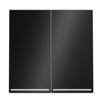 Клавиши для выключателя/переключателя двухклавишного с подсветкой, S70 Metal (антрацит), VLSM000412