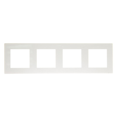 Simon Рамка 4 поста, бел, 2400640-030