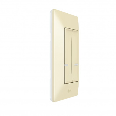 752287 - Valena Life with NETATMO.Умный беспроводной выключатель 2-клавишный.Цвет Слоновая кость