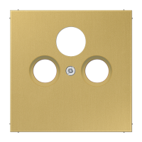 Крышка для SAT-TV-FM-розеток, фиксация винтом; металл; латунь classic; Messing, ME2990SATC