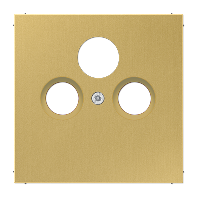 Крышка для SAT-TV-FM-розеток, фиксация винтом; металл; латунь classic; Messing, ME2990SATC
