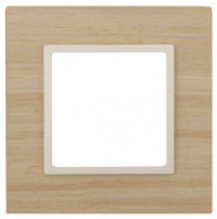 ЭРА 14-5301-11 Elegance Клен/сл.кость Дерево Рамка 1-ая