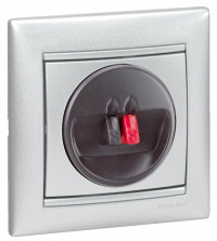 Legrand Розетка для акустической системы - Legrand Valena - алюминий, 770223 Legrand Розетка для акустической системы - Legrand Valena - алюминий, 770223