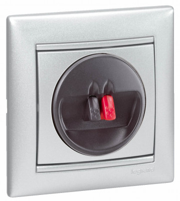 Legrand Розетка для акустической системы - Legrand Valena - алюминий, 770223