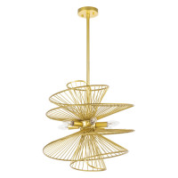Lightstar 728163 (MD20107-6A) Люстра ZETA 6х40W E14 ЗОЛОТО (в комплекте)