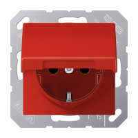 SCHUKO-розетка  с крышкой и защитой от детей, AS1520BFKIKLRT