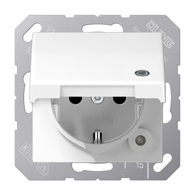SCHUKO-розетка  с крышкой , AS1520BFKLKOWW