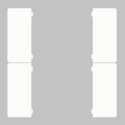 GVS CHKAG-04/55.1.00 Клавиши для CHPBD, 4 шт. белый глянцевый