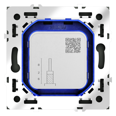 Розетка телевизионнная встраиваемая VOLTUM S70 оконечная TV+SAT, (графит), VLS060407