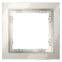 Рамка стеклянная VOLTUM S70 на 1 пост, (кашемир, стекло), VLS110103