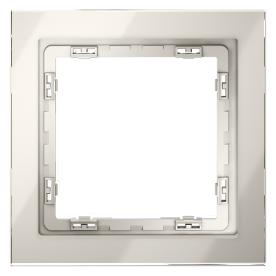 Рамка стеклянная VOLTUM S70 на 1 пост, (кашемир, стекло), VLS110103