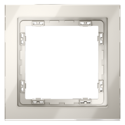 Рамка стеклянная VOLTUM S70 на 1 пост, (кашемир, стекло), VLS110103