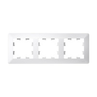 ATN221303 - ATLASDESIGN AIR 3-постовая РАМКА, ЛОТОС/дымчатый белый, Systeme Electric