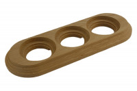 Bironi Рамка 3 постовая, накладной монтаж, дерево, цвет Натурэль, BF1-630-10 Bironi Рамка 3 постовая, накладной монтаж, дерево, цвет Натурэль, BF1-630-10