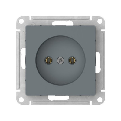 ATN000741S - ATLASDESIGN РОЗЕТКА без заземления без шторок, 16А, мех., быстрозажим. клем., ГРИФЕЛЬ, Systeme Electric