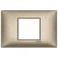 Vimar Накладка для 2 модулей центрально бронза металлизированная, 14652.70