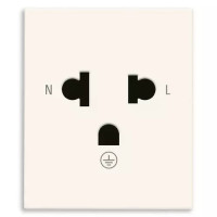 Vimar Розетка SICURY 2P+T 16A тайландский стандарт белая, 30248.THB