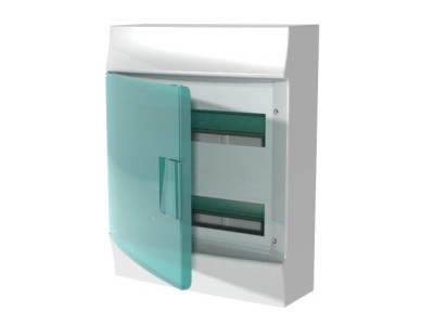 41P12X22 - Бокс настенный Mistral41 24М зеленая дверь(без клемм)