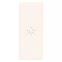 Vimar Клавиша 1M аксиальная с символом лампа белая, 31000A.LB