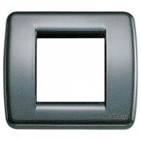 Vimar Накладка для 1-2 модулей RONDO металл металлик антрацитовый, 17093.23 Vimar Накладка для 1-2 модулей RONDO металл металлик антрацитовый, 17093.23