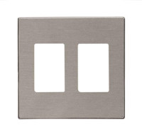 8555.1 AI - Накладка для механизма разъёма VDI, 2-поста, серия SKY, цвет нержавеющая сталь - 2CLA855510A1401