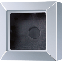 Рамка для вертикальной и горизонтальной установки, 1 пост, накладной монтаж; дюропласт; алюминий; AS500, AS581AAL Рамка для вертикальной и горизонтальной установки, 1 пост, накладной монтаж; дюропласт; алюминий; AS500, AS581AAL