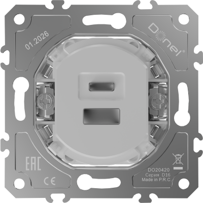 Donel D16  Механизм USB - зарядное устройство 20Вт тип A+С 3100мА быстрая зарядка, DO20420