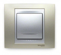 Schneider Electric Schneider Electric Выключатель 1-клавишный, с подсветкой,  серия UNICA Schneider Electric Schneider Electric Выключатель 1-клавишный, с подсветкой,  серия UNICA