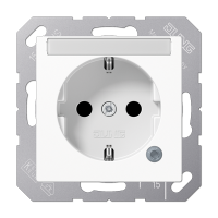 SCHUKO розетка с полем для надписи 6x46 мм, A1520BFNAKOWW