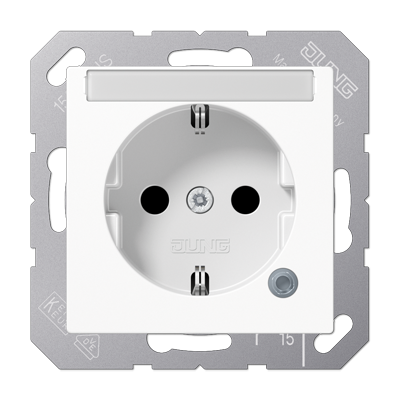 SCHUKO розетка с полем для надписи 6x46 мм, A1520BFNAKOWW