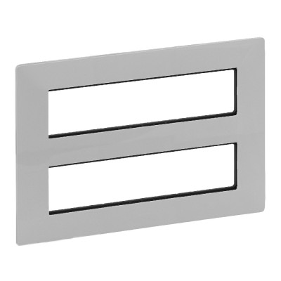 Legrand Valena LIFE.Рамка для модульных устройств Mosaic 2x4x2 модуля.Алюминий, 752346